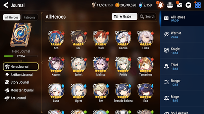 [GLOBAL] [INSTANT] Epic 7 Seven 2ML 4LIM Designer Lilibet Martial Artist Ken Rimuru Luna Seaside Bellona Elphelt + ML Mystics pulls + 20 Speed Aged Starter Account-Mobile Games Starter