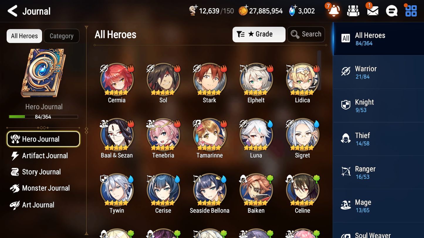 [GLOBAL] [INSTANT] Epic 7 Seven 2ML 4LIM Dragon King Sharun Martial Artist Ken Baiken Seaside Bellona Cerise Luna + ML Mystics pulls + 20 Speed Aged Starter Account-Mobile Games Starter