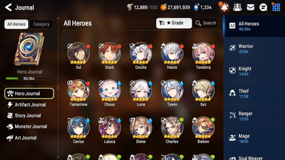 [GLOBAL] [INSTANT] Epic 7 Seven 2ML 4LIM Martial Artist Ken Closer Charles Diene Luna Cerise Baiken + ML pulls Mystics+20 Speed Starter Account-Mobile Games Starter