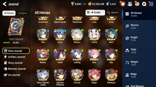 [GLOBAL] [INSTANT] Epic 7 Seven 2ML 4LIM Navy Captain Landy Specter Tenebria Rimuru Baiken Dizzy Luna + ML pulls Mystics + 20 Speed Aged Starter Account-Mobile Games Starter