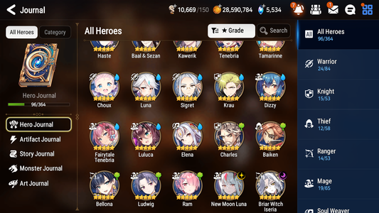 [GLOBAL] [INSTANT] Epic 7 Seven 2ML 4LIM New Moon Luna Briar Witch Iseria Fairytale Tenebria Baiken Dizzy Luna + ML pulls Mystics + 20 Speed Aged Starter Account-Mobile Games Starter