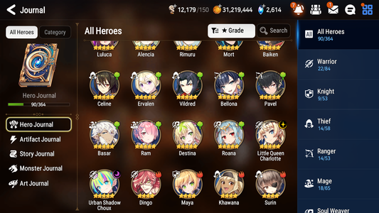 [GLOBAL] [INSTANT] Epic 7 Seven 2ML 4LIM Urban Shadow Choux Little Queen Charlotte Baiken Rimuru Seaside Bellona Cerise + ML Mystics pulls + 20 Speed Aged Starter Account-Mobile Games Starter