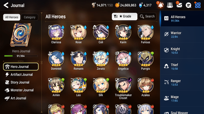 [GLOBAL] [INSTANT] Epic 7 Seven 2ML 5LIM Closer Charles SBA Luna Dizzy Baiken Diene Fairytale Tenebria+ ML pulls Mystics+20 Speed Starter Account-Mobile Games Starter