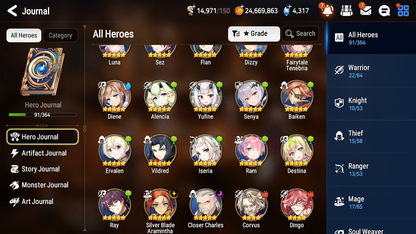 [GLOBAL] [INSTANT] Epic 7 Seven 2ML 5LIM Closer Charles SBA Luna Dizzy Baiken Diene Fairytale Tenebria+ ML pulls Mystics+20 Speed Starter Account-Mobile Games Starter