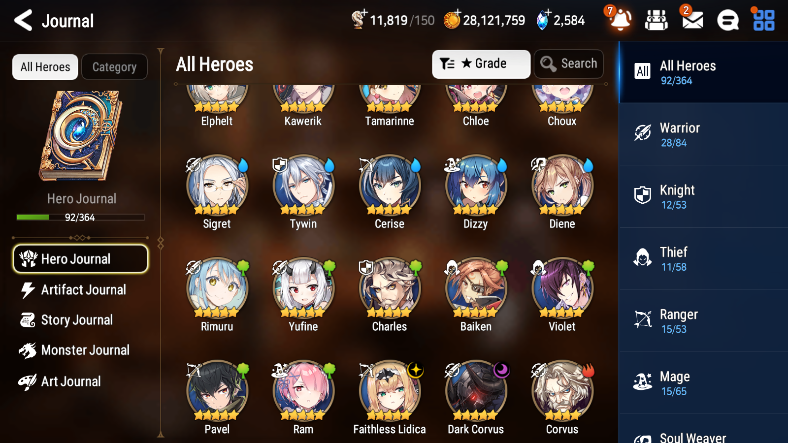 [GLOBAL] [INSTANT] Epic 7 Seven 2ML 6LIM Faithless Lidica Dark Corvus Rimuru Cerise Diene Dizzy Elphelt Baiken + ML Mystics pulls + 20 Speed Aged Starter Account-Mobile Games Starter