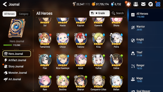 [GLOBAL] [INSTANT] Epic 7 Seven 2ML Belian Conqueror Lilias Amid + ML pulls + 20 Speed Starter Account-Mobile Games Starter