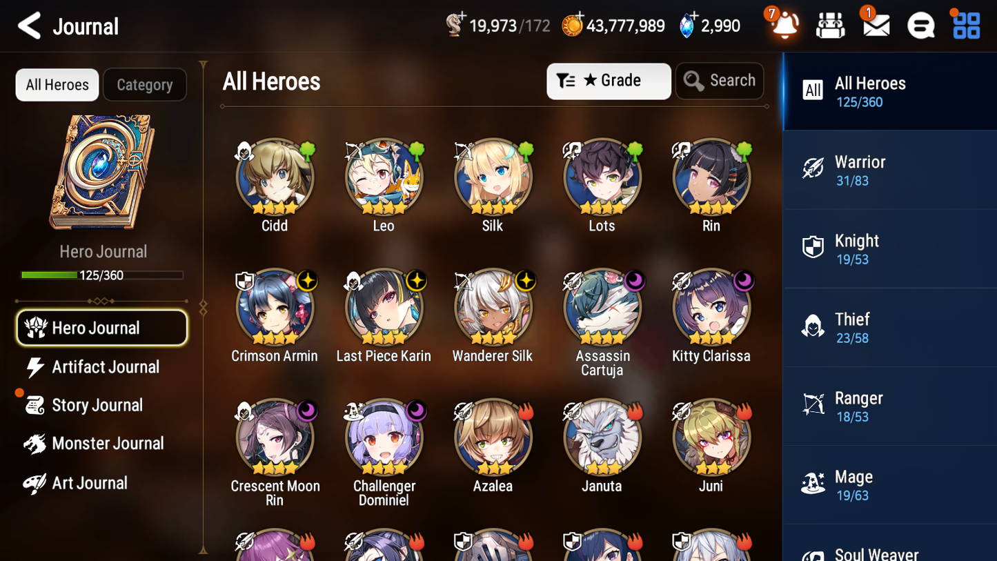 [GLOBAL] [INSTANT] Epic 7 Seven 2ML Blooming Lidica + Artifact + Byblis Designer Lilibet Ken +43ML pulls +20 Speed +Name Starter Account-Mobile Games Starter