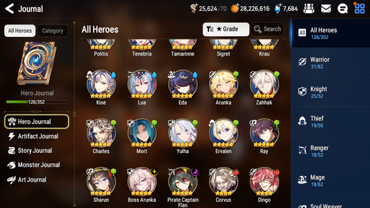 [GLOBAL] [INSTANT] Epic 7 Seven 2ML Boss Arunka Pirate Captain Flan Angel of Light Angelica + ML pulls + Name Starter Account-Mobile Games Starter