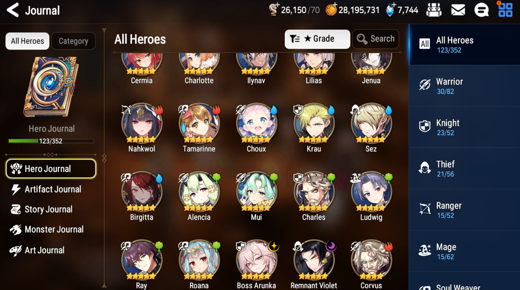 [GLOBAL] [INSTANT] Epic 7 Seven 2ML Boss Arunka Remnant Violet + ML pulls + Name Starter Account-Mobile Games Starter