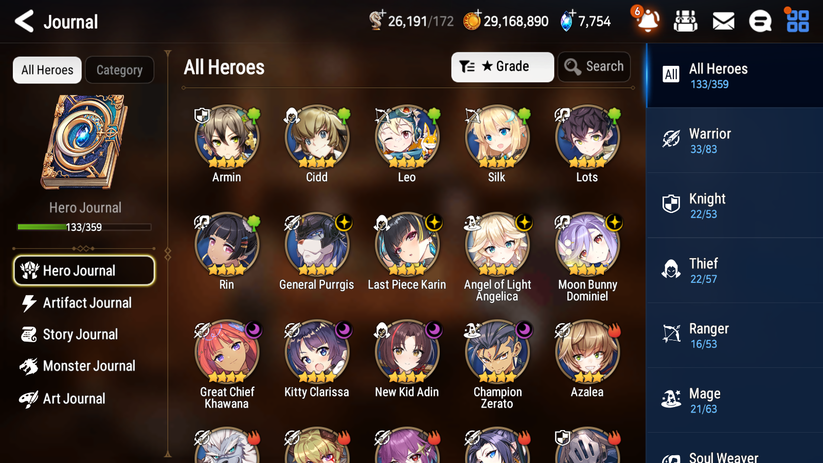 [GLOBAL] [INSTANT] Epic 7 Seven 2ML Boss Arunka Twisted Eidolon Kayron Angel of Light Angelica + 55ML pulls + 20 Speed +Name Starter Account-Mobile Games Starter