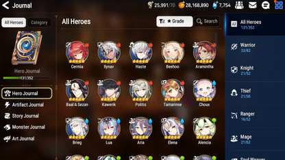 [GLOBAL] [INSTANT] Epic 7 Seven 2ML Boss Arunka Twisted Eidolon Kayron Angel of Light Angelica + ML pulls + Name Starter Account-Mobile Games Starter