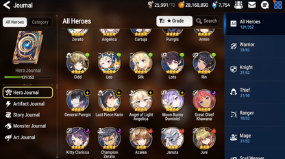 [GLOBAL] [INSTANT] Epic 7 Seven 2ML Boss Arunka Twisted Eidolon Kayron Angel of Light Angelica + ML pulls + Name Starter Account-Mobile Games Starter