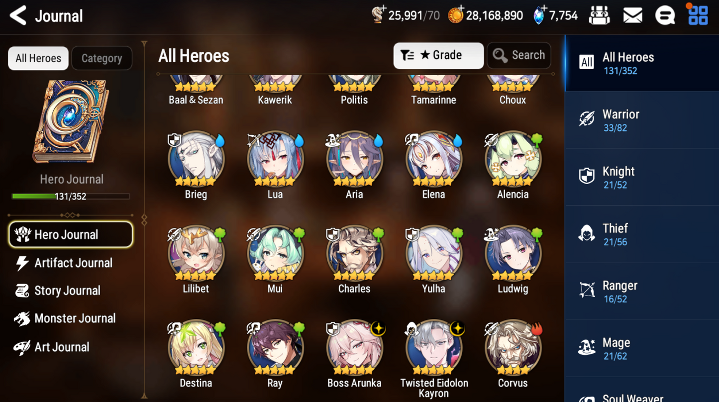 [GLOBAL] [INSTANT] Epic 7 Seven 2ML Boss Arunka Twisted Eidolon Kayron Angel of Light Angelica + ML pulls + Name Starter Account-Mobile Games Starter