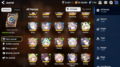 [GLOBAL] [INSTANT] Epic 7 Seven 2ML Boss Arunka Twisted Eidolon Kayron Angel of Light Angelica + ML pulls + Name Starter Account-Mobile Games Starter