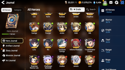 [GLOBAL] [INSTANT] Epic 7 Seven 2ML Bystander Hwayoung Lone Crescent Bellona + ML pulls + Name Starter Account-Mobile Games Starter