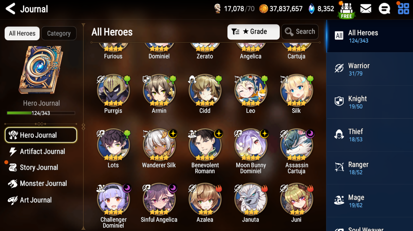 [GLOBAL] [INSTANT] Epic 7 Seven 2ML Bystander Hwayoung Specter Tenebria + ML pulls + Name Starter Account-Mobile Games Starter