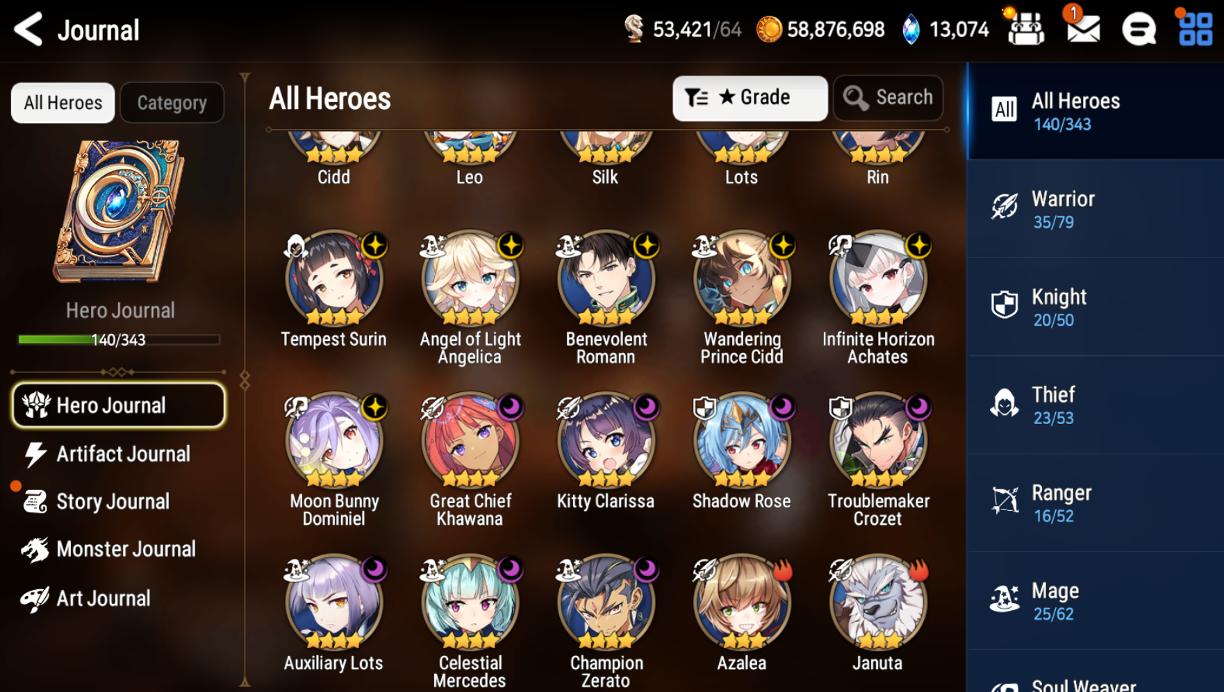 [GLOBAL] [INSTANT] Epic 7 Seven 2ML Empyrean Ilynav DJ Basar + 65 ML pulls 13k skystones +Name Starter Account-Mobile Games Starter