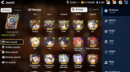 [GLOBAL] [INSTANT] Epic 7 Seven 2ML Empyrean Ilynav Hellion Lua + ML pulls +Name Starter Account-Mobile Games Starter