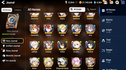 [GLOBAL] [INSTANT] Epic 7 Seven 2ML Empyrean Ilynav Hellion Lua + ML pulls +Name Starter Account-Mobile Games Starter