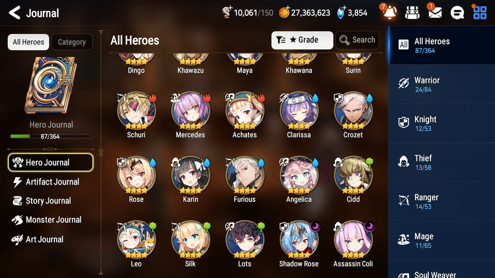 [GLOBAL] [INSTANT] Epic 7 Seven 2ML Fallen Cecilia Death Dealer Ray + ML Mystics pulls + 20 Speed Aged Starter Account-Mobile Games Starter