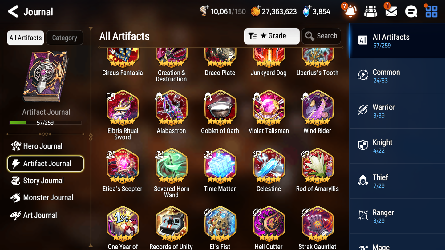 [GLOBAL] [INSTANT] Epic 7 Seven 2ML Fallen Cecilia Death Dealer Ray + ML Mystics pulls + 20 Speed Aged Starter Account-Mobile Games Starter