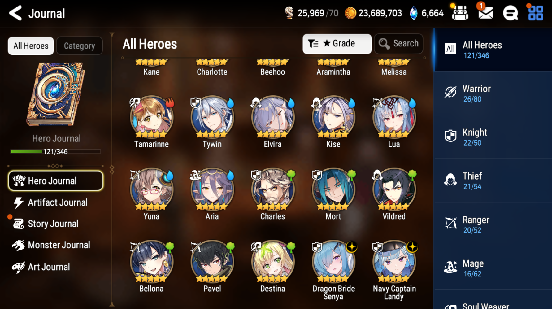 [GLOBAL] [INSTANT] Epic 7 Seven 2ML Navy Captain Landy Dragon Bride Senya + ML pulls + Name Starter Account-Mobile Games Starter