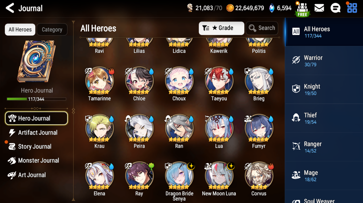 [GLOBAL] [INSTANT] Epic 7 Seven 2ML New Moon Luna Dragon Bride Senya Angel Angelica + ML pulls + Name Starter Account-Mobile Games Starter