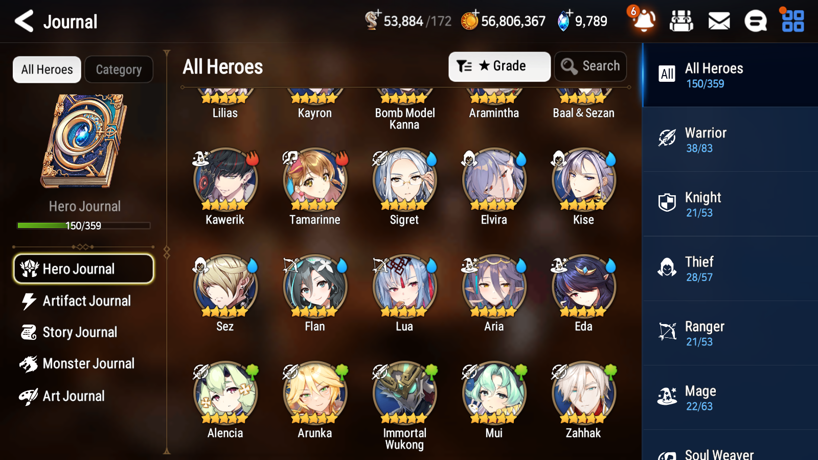 [GLOBAL] [INSTANT] Epic 7 Seven 2ML Rinak + artifact + Kayron Astromancer Elena + 67ML pulls 9k skystones 900 mystics+ 20 Speed +Name Starter Account-Mobile Games Starter