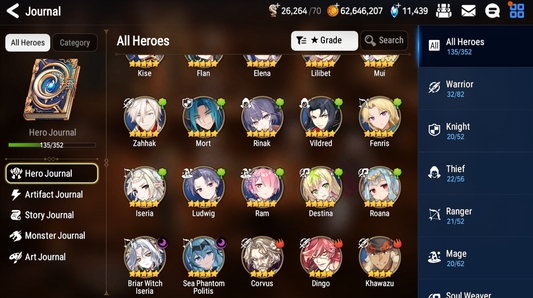 [GLOBAL] [INSTANT] Epic 7 Seven 2ML Rinak Sea Phantom Politis Briar Witch Iseria Angel of Light Angelica+ 63ML pulls 11k skystones 1250 mystics+ Name Starter Account-Mobile Games Starter