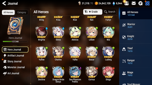 [GLOBAL] [INSTANT] Epic 7 Seven 2ML Sea Phantom Politis Dragon Bride Senya + ML pulls + Name Starter Account-Mobile Games Starter