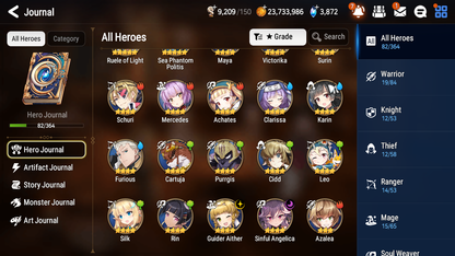 [GLOBAL] [INSTANT] Epic 7 Seven 2ML Sea Phantom Politis Ruele + ML Mystics pulls + 20 Speed Aged Starter Account-Mobile Games Starter