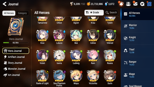 [GLOBAL] [INSTANT] Epic 7 Seven 2ML Sea Phantom Politis Ruele + ML Mystics pulls + 20 Speed Aged Starter Account-Mobile Games Starter