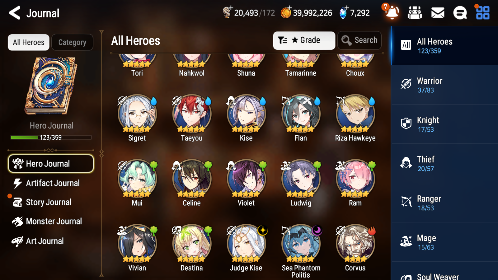 [GLOBAL] [INSTANT] Epic 7 Seven 2ML Sea Phantom Politis Tori + Artifact + Judge Kise + ML pulls + 20 Speed Starter Account-Mobile Games Starter