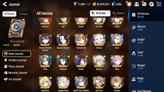 [GLOBAL] [INSTANT] Epic 7 Seven 2ML Spirit Eye Celine Judge Kise + ML Mystics pulls + 20 Speed Aged Starter Account-Mobile Games Starter