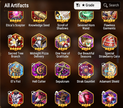 [GLOBAL] [INSTANT] Epic 7 Seven 2ML Tori + Artifact + Operator Sigret Closer Charles Angel Angelica + ML pulls Starter Account-Mobile Games Starter