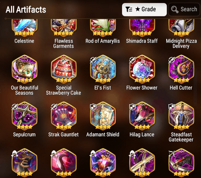 [GLOBAL] [INSTANT] Epic 7 Seven 2ML Tori + Artifact + Silver Blade Aramintha Closer Charles Baiken Angel Angelica + ML pulls Starter Account-Mobile Games Starter