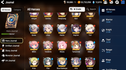 [GLOBAL] [INSTANT] Epic 7 Seven 2ML Tori Belian Briar Witch Iseria + 67ML pulls 13k skystones 2900 mystics+ Name Starter Account-Mobile Games Starter