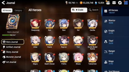 [GLOBAL] [INSTANT] Epic 7 Seven 2ML Tori Lionheart Cermia Zio + 67ML pulls 13k skystones 2900 mystics+ Name Starter Account-Mobile Games Starter