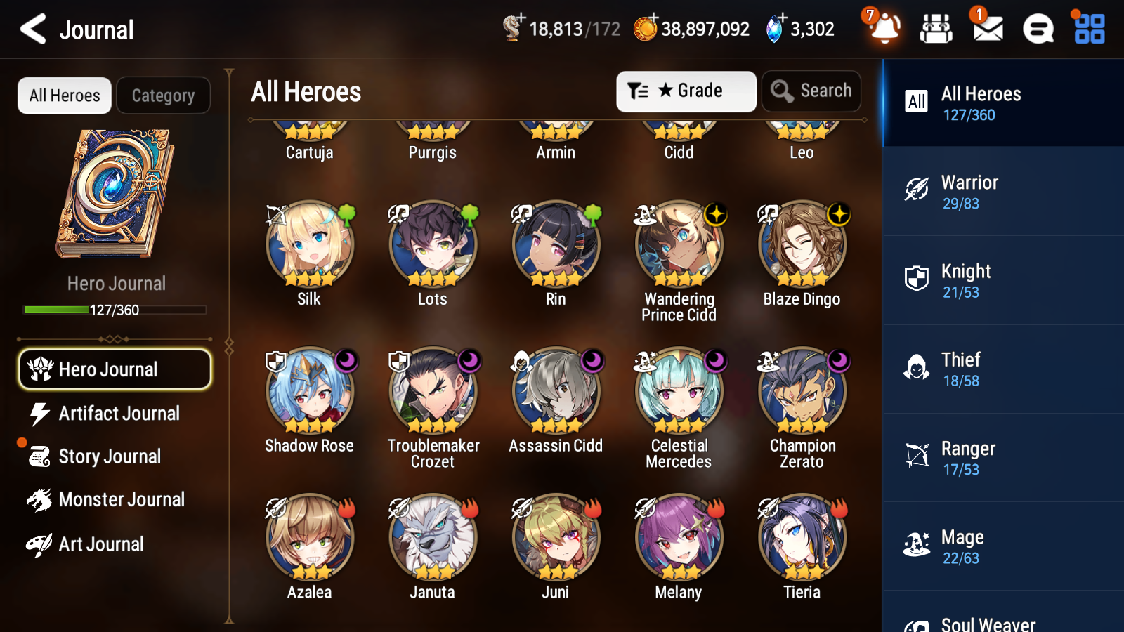 [GLOBAL] [INSTANT] Epic 7 Seven 2ML Young Senya+artifact Solitaria of the Snow Death Dealer Ray + 40ML pulls +20 Speed + Name Starter Account-Mobile Games Starter