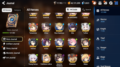 [GLOBAL] [INSTANT] Epic 7 Seven 2ML Young Senya+artifact Specter Tenebria Faithless Lidica Angel of Light Angelica + 42ML pulls +20 Speed + Name Starter Account-Mobile Games Starter