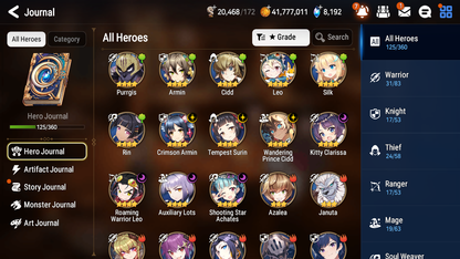 [GLOBAL] [INSTANT] Epic 7 Seven 2ML Young Senya+artifact Specter Tenebria Specimen Sez+ 41ML pulls + 20 Speed + Name Starter Account-Mobile Games Starter