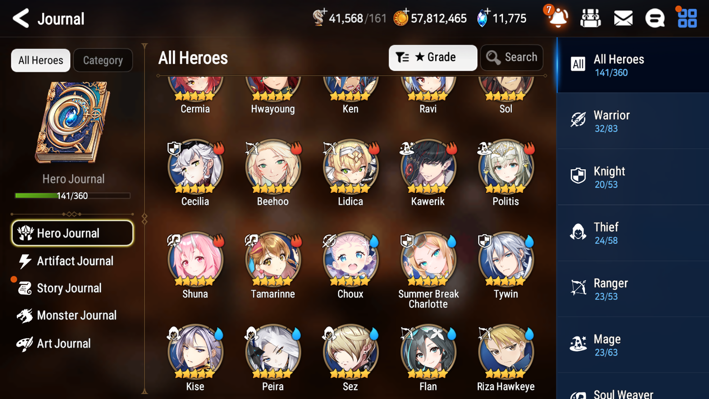 [GLOBAL] [INSTANT] Epic 7 Seven 2ML Zio Midnight Gala Lilias Angel Angelica + 75 ML pulls 11k Skystones +20 Speed +Name Starter Account-Mobile Games Starter