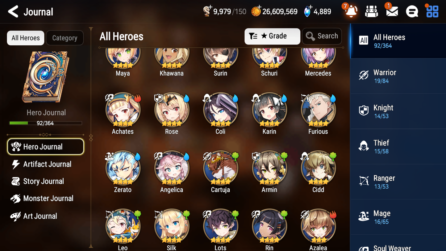 [GLOBAL] [INSTANT] Epic 7 Seven 3ML 1LIM Fallen Cecilia Archdemon's Shadow Specimen Sez Luna + ML Mystics pulls + 20 Speed Aged Starter Account-Mobile Games Starter