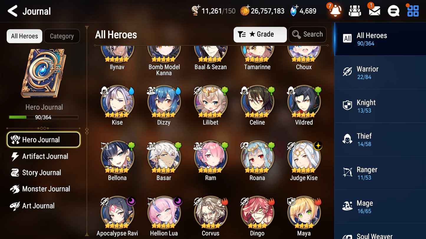 [GLOBAL] [INSTANT] Epic 7 Seven 3ML 1LIM Hellion Lua Apocalypse Ravi Judge Kise Dizzy + ML pulls Mystics + 20 Speed Aged Starter Account-Mobile Games Starter