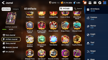 [GLOBAL] [INSTANT] Epic 7 Seven 3ML Martial Artist Ken Fallen Cecilia Specimen Sez Fairytale Tenebria+ ML pulls Mystics+20 Speed Starter Account-Mobile Games Starter