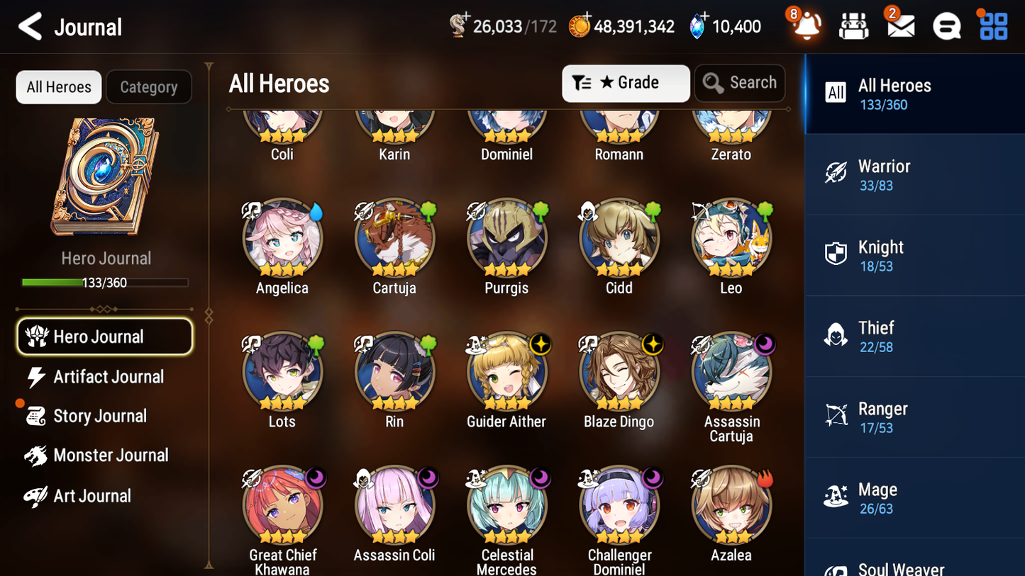 [GLOBAL] [INSTANT] Epic 7 Seven 3ML 1LIM New Moon Luna Briar Witch Iseria Requiem Roana Rem +10k Gems +48ML pulls + 20 Speed Starter Account-Mobile Games Starter