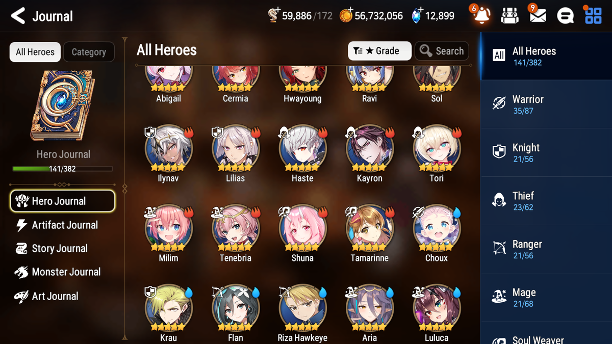 [GLOBAL] [INSTANT] Epic 7 Seven 3ML 2LIM Summer Fumyr Tori Belian Briar Witch Iseria Remnant Violet + 81ML pulls 13k skystones 2500 mystics+20 Speed + Name Starter Account-Mobile Games Starter