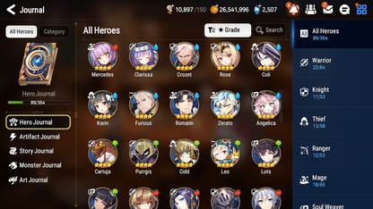 [GLOBAL] [INSTANT] Epic 7 Seven 3ML 3LIM Fallen Cecilia Archdemon's Shadow Dark Corvus Frieren Diene Baiken + ML Mystics pulls + 20 Speed Aged Starter Account-Mobile Games Starter