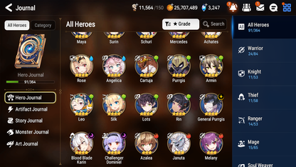 [GLOBAL] [INSTANT] Epic 7 Seven 3ML 3LIM Operator Sigret Basar Haste Dizzy Baiken Fairytale Tenebria + ML pulls Mystics + 20 Speed Aged Starter Account-Mobile Games Starter