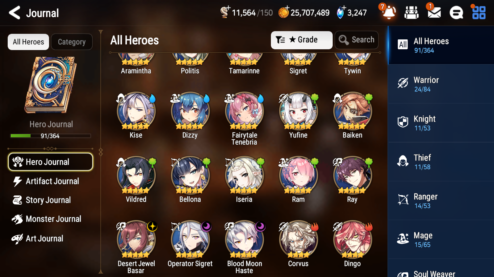 [GLOBAL] [INSTANT] Epic 7 Seven 3ML 3LIM Operator Sigret Basar Haste Dizzy Baiken Fairytale Tenebria + ML pulls Mystics + 20 Speed Aged Starter Account-Mobile Games Starter